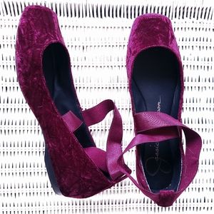 Jessica Simpson velvet Mandalaye ballet flat, size 9/39+